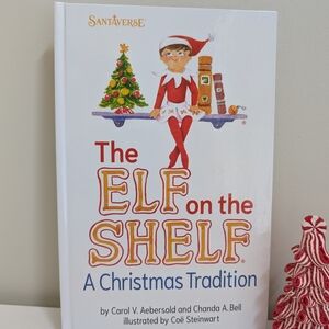 The Elf on the Shelf Book Hardcover Aebersold & Bell (Blue-Eyed Girl Scout Elf)